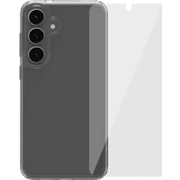 Koop BlueBuilt Protective Back Cover Samsung Galaxy S25 Plus Transparant + Screenprotector Glas - 6151131077042
