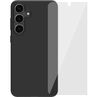 Koop BlueBuilt Samsung Galaxy S25 Plus Back Cover Zwart + Screenprotector Glas - 6151131096012