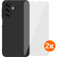 Koop BlueBuilt Samsung Galaxy A17 4G/5G Back Cover Zwart + Screenprotector Glas Duo Pack - 6151131143150