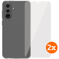Koop BlueBuilt Samsung Galaxy A36 Back Cover Transparant + Screenprotector Glas Duo Pack - 6151131173164