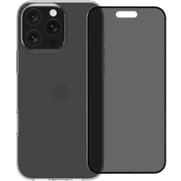 Koop BlueBuilt Back Cover iPhone 16 Pro Max Transparant + Privacy Filter Screenprotector Glas - 6151131228246