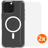 Koop BlueBuilt Protective Back Cover met MagSafe iPhone 16 Pro Max + Screenprotector Duo Pack - 6151131448439