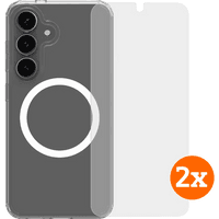Koop BlueBuilt Protective Back Cover Magneet Galaxy S25 Transparant + Screenprotector Duo Pack - 6151131474407