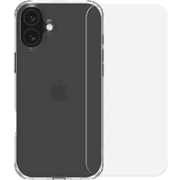 Koop BlueBuilt Protective Back Cover iPhone 16 Plus Transparant + Screenprotector Glas - 6151131495457