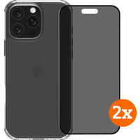 Koop BlueBuilt Protective Back Cover iPhone 16 Pro Max + Privacy Screenprotector Duo Pack - 6151131515575