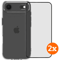 Koop BlueBuilt Protective Back Cover iPhone Air Transparant + Screenprotector Duo Pack - 6151131533517