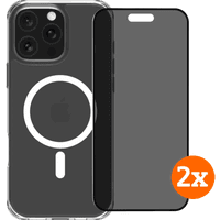 Koop BlueBuilt Protective Cover MagSafe iPhone 16 Pro Max + Privacy Screenprotector Duo Pack - 6151131538512