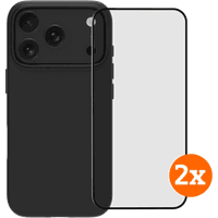 Koop BlueBuilt Protective Back Cover met MagSafe iPhone 17 Pro Black + Screenprotector Duo Pack - 6151131638694