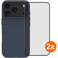 Koop BlueBuilt Protective Back Cover met MagSafe iPhone 17 Pro Blue + Screenprotector Duo Pack - 6151131645609