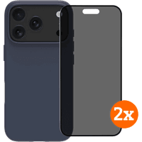 Koop BlueBuilt Protective Cover MagSafe iPhone 17 Pro Blue + Privacy Screenprotector Duo Pack - 6151131799760