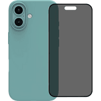 Koop BlueBuilt Back Cover iPhone 16 Groen + Privacy Filter Screenprotector Glas - 6151131838834