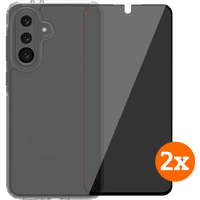 Koop BlueBuilt Protective Cover Samsung Galaxy A36 Transparant + Privacy Protector Duo Pack - 6151132163102