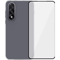 Koop BlueBuilt OnePlus Nord 5 Back Cover Transparant + Screenprotector Glas - 6151132294233