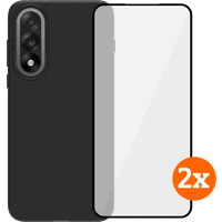 Koop BlueBuilt OnePlus Nord 5 Back Cover Transparant + Screenprotector Glas Duo Pack - 6151132357372