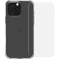Koop BlueBuilt Protective Back Cover iPhone 16 Pro Max Transparant + Screenprotector Glas - 6151132468474