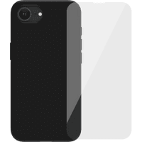 Koop BlueBuilt Back Cover iPhone 17e/16e Zwart + Screenprotector Glas - 6151132487413