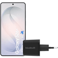 Koop Samsung Galaxy S26 Plus 256GB Wit 5G + BlueBuilt Oplader 45 Watt Zwart - 6151134487404