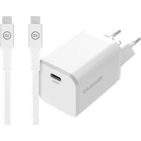 Koop BlueBuilt Power Delivery Universele Oplader 65W + usb C oplaadkabel (2m) Wit - 6151115281236