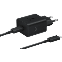 Koop Samsung Super Fast Charging Oplader 45W Zwart + Usb C Kabel 1