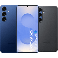 Koop Samsung Galaxy S25 Plus 256GB Donkerblauw 5G + Samsung Kindsuit Back Cover Zwart - 6151119461474