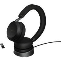 Koop Jabra Evolve2 USB A MS TEAMS 75 Draadloze Office Headset met oplaadstandaard Zwart - 5706991024326