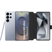 Koop Samsung Galaxy S25 Ultra 256GB Zilver 5G + BlueBuilt Book Case Zwart - 6151119688673