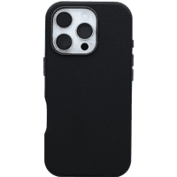 Koop OtterBox Symmetry Apple iPhone 16 Back Cover met MagSafe Magneet Leer Zwart - 840304771257