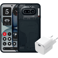 Koop Nothing Phone (4a) 128GB Zwart 5G + BlueBuilt Oplader met Usb C Poort 45W Wit - 6151139470470
