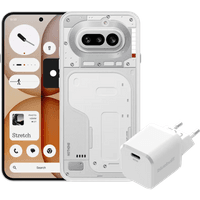 Koop Nothing Phone (4a) 128GB Wit 5G + BlueBuilt Oplader met Usb C Poort 45W Wit - 6151139486488