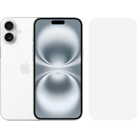 Koop Apple iPhone 16 Plus 128GB Wit + BlueBuilt Screenprotector Glas - 6151121767779