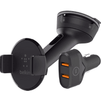 Koop Belkin Telefoonhouder Auto Dashboard/Voorruit + BlueBuilt Autolader Quick Charge 18W - 6095604412476