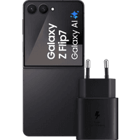 Koop Samsung Galaxy Z Flip 7 256GB Zwart 5G + Samsung Oplader 25 Watt Zwart - 6151124255266