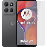 Koop Motorola Moto G15 Power 256GB Grijs 4G + Just in Case Tempered Glass Screenprotector - 6151122715700