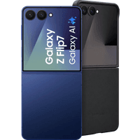 Koop Samsung Galaxy Z Flip 7 256GB Blauw 5G + Samsung Kindsuit Back Cover Zwart - 6151124244260