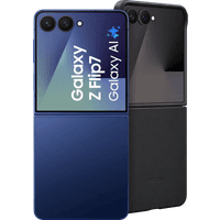 Koop Samsung Galaxy Z Flip 7 256GB Blauw 5G + Samsung Kindsuit Back Cover Zwart - 6151124244260