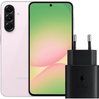 Koop Samsung Galaxy A56 128GB Roze 5G + Samsung Oplader 25 Watt Zwart - 6151120760788