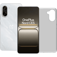 Koop OnePlus Nord CE 5 128GB Wit 5G + BlueBuilt Back Cover Transparant - 6151127861877