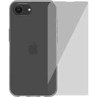 Koop BlueBuilt Back Cover iPhone 17e/16e Transparant + Screenprotector Glas - 6151132463417