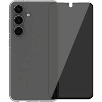 Koop BlueBuilt Samsung Galaxy S25 Back Cover Transparant + Privacy Screenprotector Glas - 6151128670690