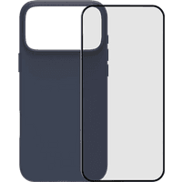 Koop BlueBuilt Protective Back Cover met MagSafe iPhone 17 Pro Max Blauw + BlueBuilt iPhone 17 Pro Max Screenprotector Glas - 6151127497472