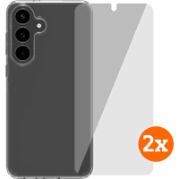 Koop BlueBuilt Protective Cover Samsung Galaxy S25 FE Transparant + Screenprotector Duo Pack - 6151131158130