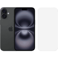 Koop Apple iPhone 16 Plus 128GB Zwart + BlueBuilt Screenprotector Glas - 6151121743759
