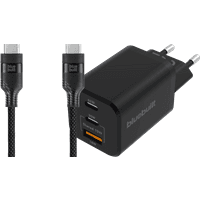 Koop BlueBuilt Power Delivery Oplader 2 Usb C Poorten 65W + Usb C Kabel 1