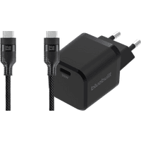 Koop BlueBuilt Power Delivery Oplader 30W + Usb C Kabel 3m Nylon Zwart - 6151147480447