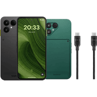 Koop Fairphone 6 256GB Zwart 5G + Basis accessoirepakket - 6151152312306
