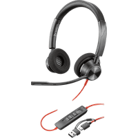 Koop Poly Blackwire 3320 MS Bedrade Office Headset - 197498429106