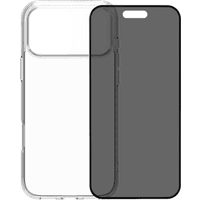 Koop BlueBuilt Protective Back Cover iPhone 17 Pro Max Transparant + BlueBuilt iPhone 17 Pro Max Privacy Screenprotector Glas - 6151127460469