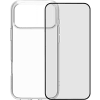 Koop BlueBuilt Protective Back Cover iPhone 17 Pro Max Transparant + BlueBuilt iPhone 17 Pro Max Screenprotector Glas - 6151127473483
