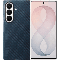 Koop Samsung Galaxy Z Fold 8 Ultra Carbon Back Cover met Magneet Blauw - 8806099238919