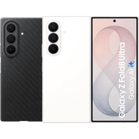 Koop Samsung Galaxy Z Fold 8 Ultra 512GB Wit 5G + Carbon Back Cover met Magneet Zwart - 6151149619678